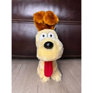 ODIE Plush Toy Garfield Friends Stuffed Animal Dog Vintage 1983 10” Dakin